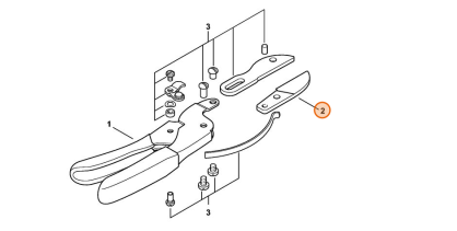 Ostrze zapasowe sekatora kowadełkowego STIHL PG 25 0000-881-3645