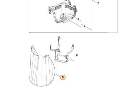 Osłona karku do hełmu STIHL DYNAMIC ERGO 0000-889-8009
